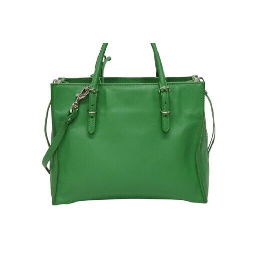 BALENCIAGA Paper Handbag Green Leather - Picture 3 of 8